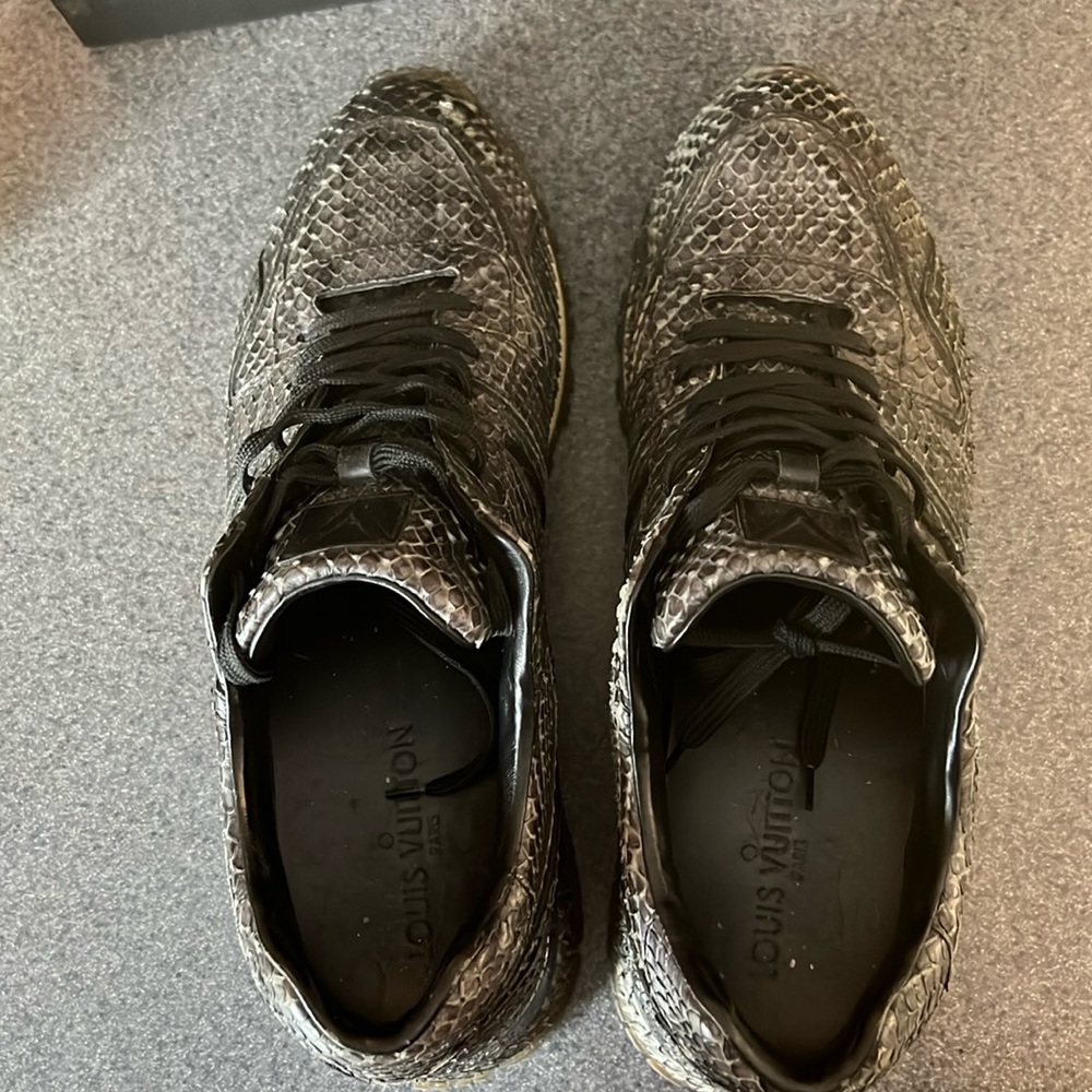 Louis Vuitton snake skin runaway shoe
